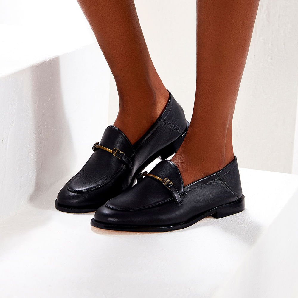 mocassim casual feminino mocassim torres preto paula torres